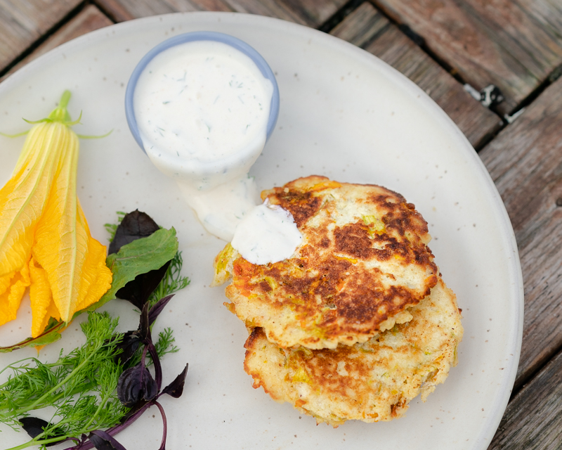 Healthy Zucchini Flower Fritters Recipe