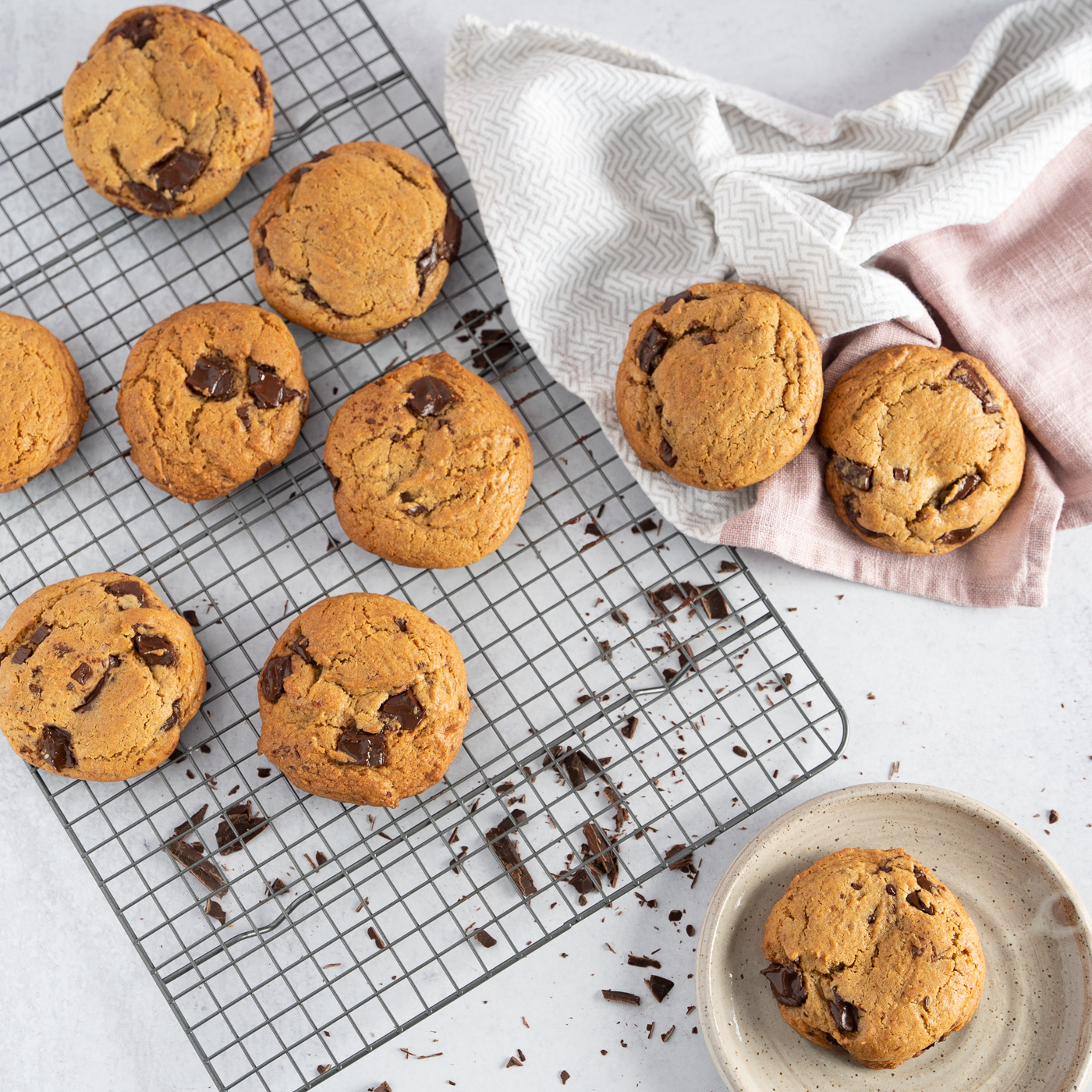 Brown butter Bourbon Chocolate Chip Cookies
