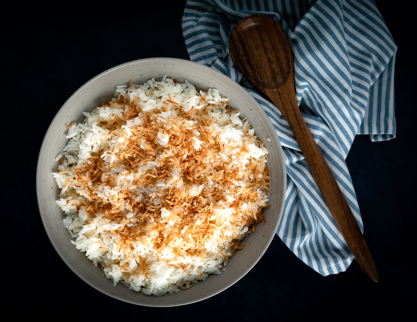 Easy Coconut Rice Recipe with Toasted Coconut