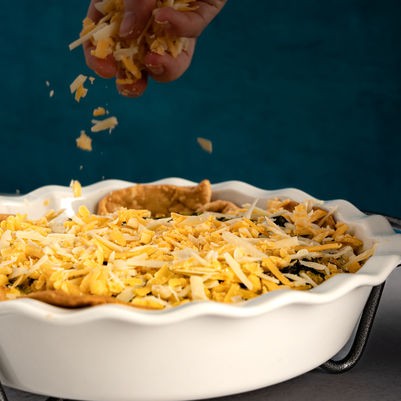 Pink Oyster Mushroom Quiche The Addy Bean