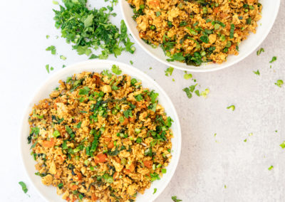 Healthy and Veggie Packed Fried Rice Recipe (No Egg!)