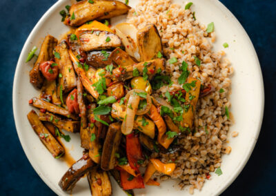 The Best Healthy Roasted Eggplant Salad Recipe
