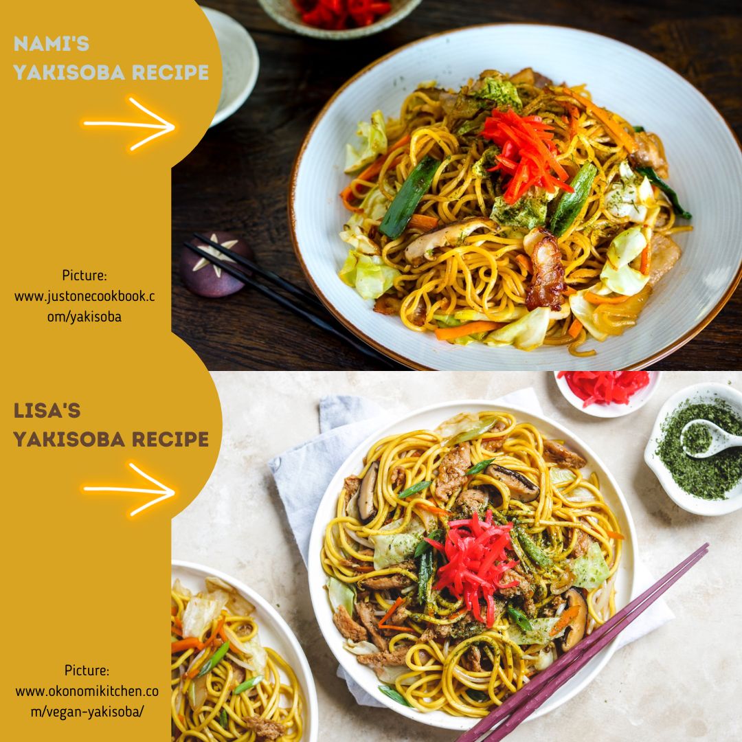 Other food bloggers Yakisoba Recipes infographic
