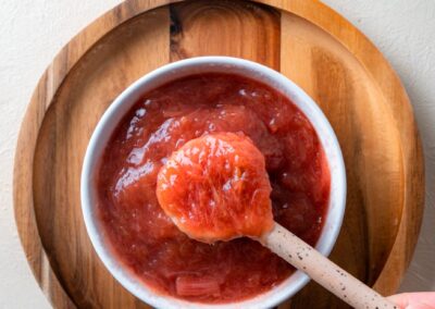 The Best Homemade Honey Rhubarb Compote