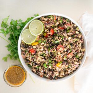 Southwest-Quinoa-Bowl-and-vinaigrette