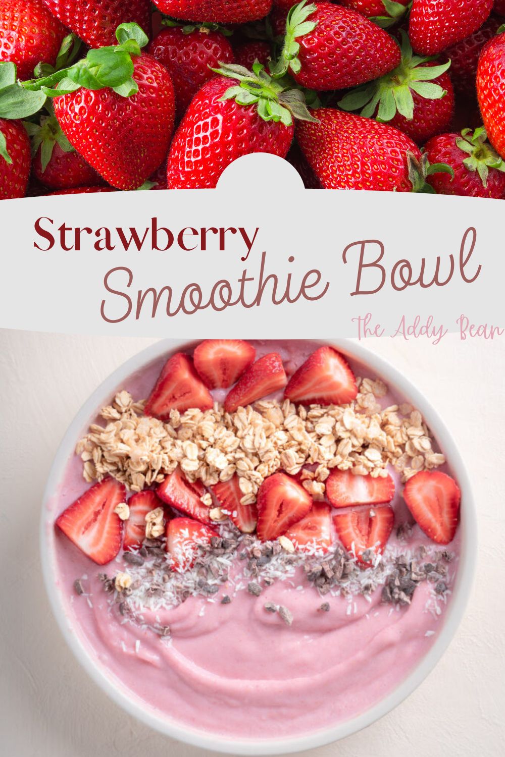 How To Make A Thick Strawberry Smoothie Bowl with No Banana
