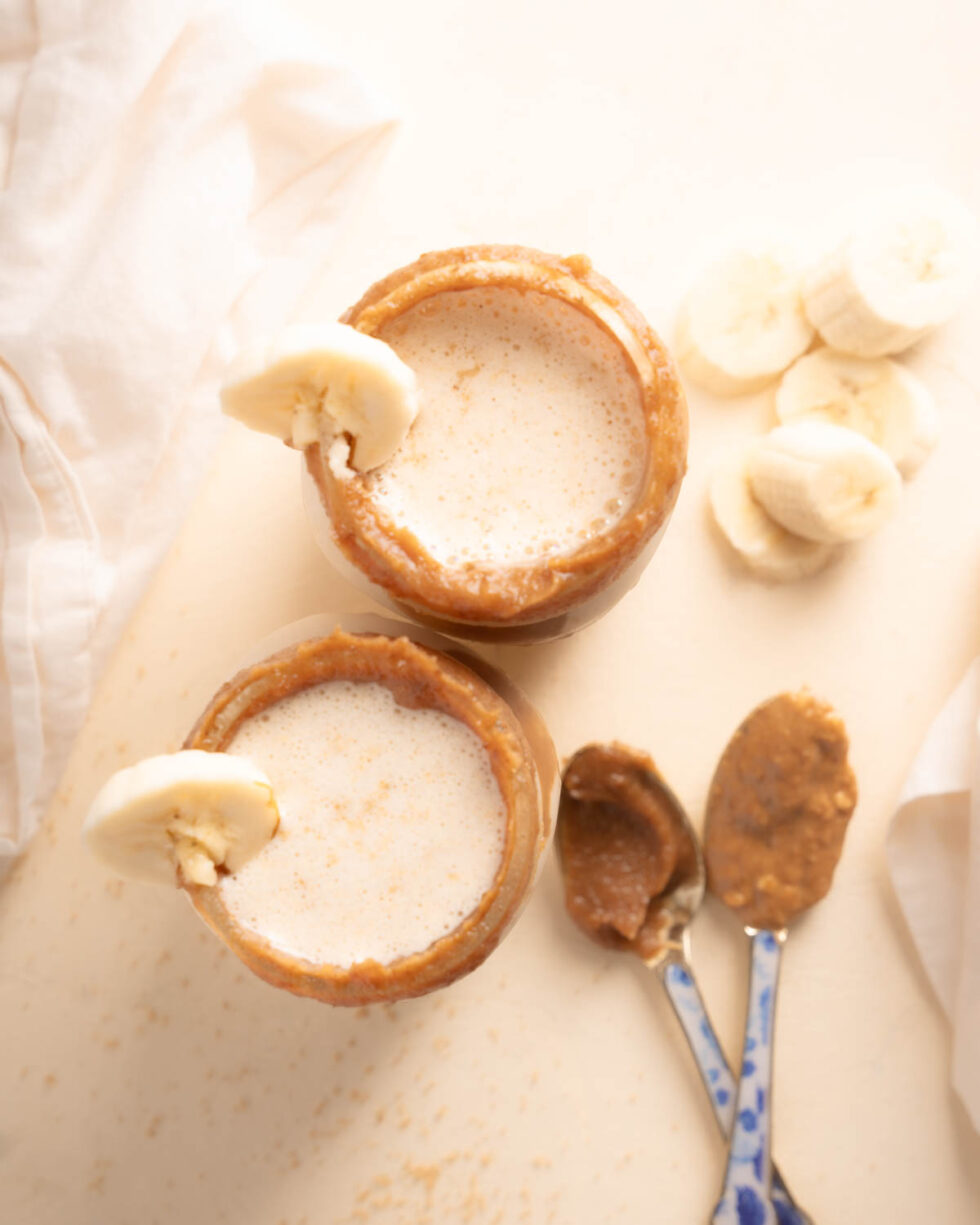 Healthy Peanut Paradise Tropical Smoothie Café Copycat The Addy Bean