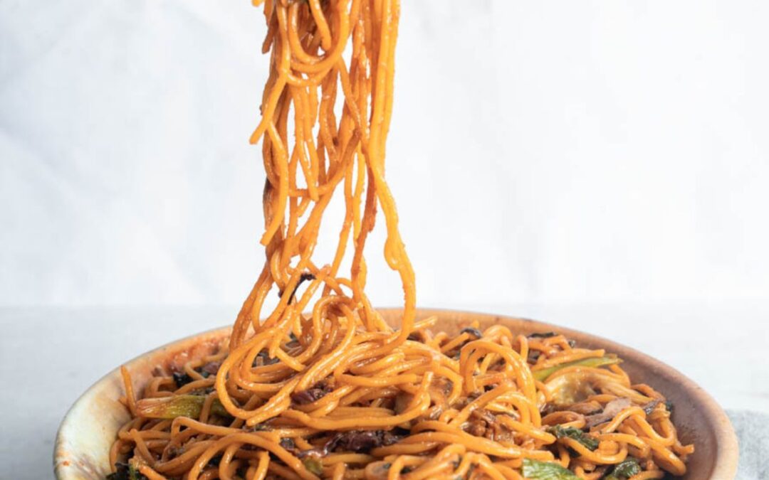 Easy Vegan Yakisoba-Inspired Noodles