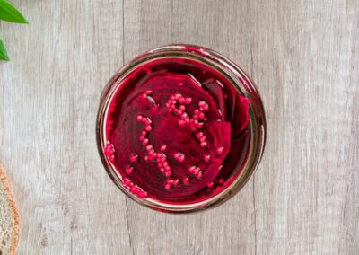Homemade Pickled Beets with Mustard Seeds