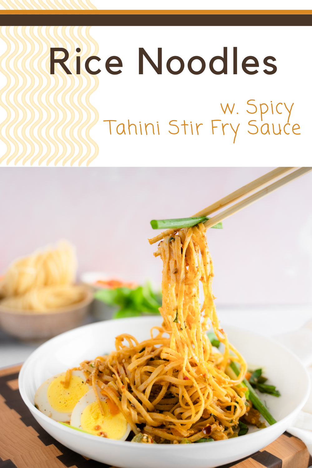 Noodles with Spicy Tahini Stir Fry Sauce The Addy Bean