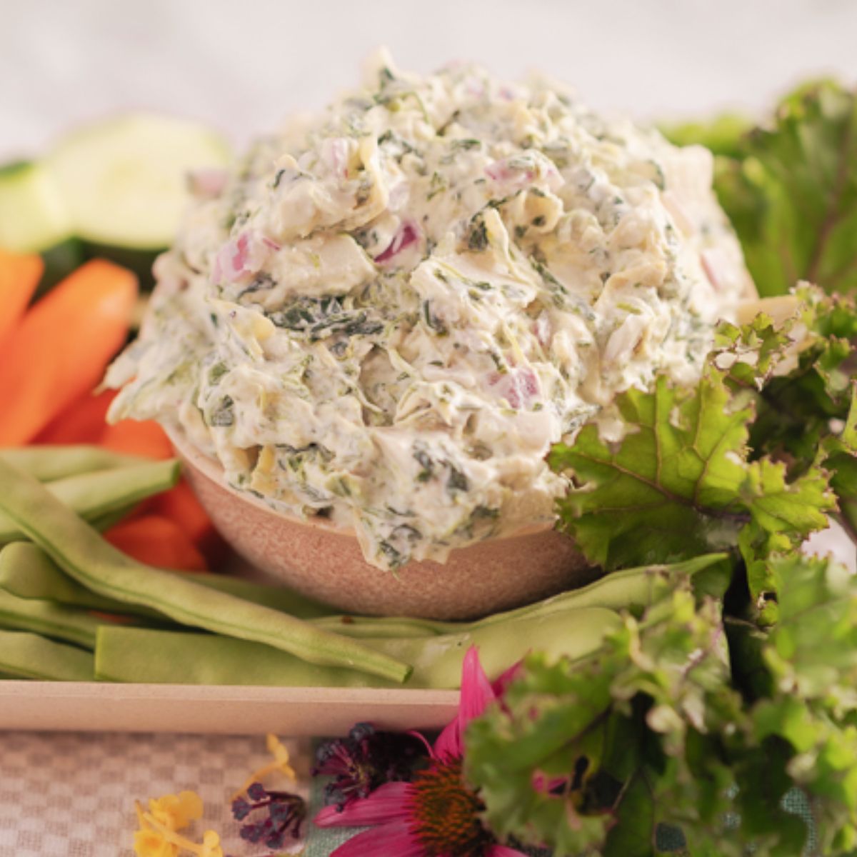 Healthy Spinach and Artichoke Dip No Mayo The Addy Bean