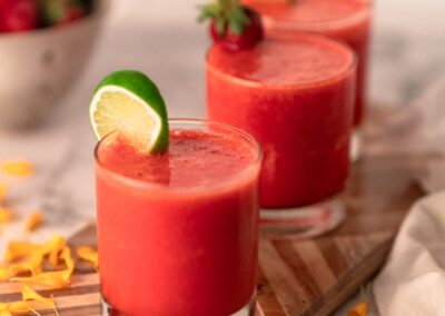 The Best Watermelon Strawberry Margarita