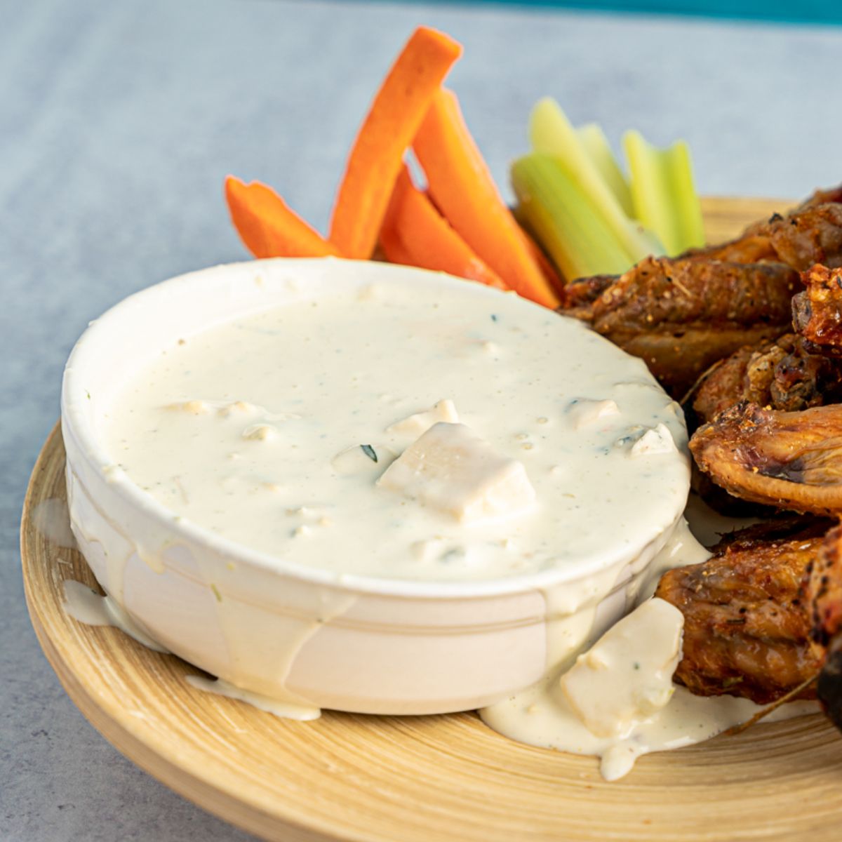 Easy Chunky Blue Cheese Dip Recipe with Tarragon