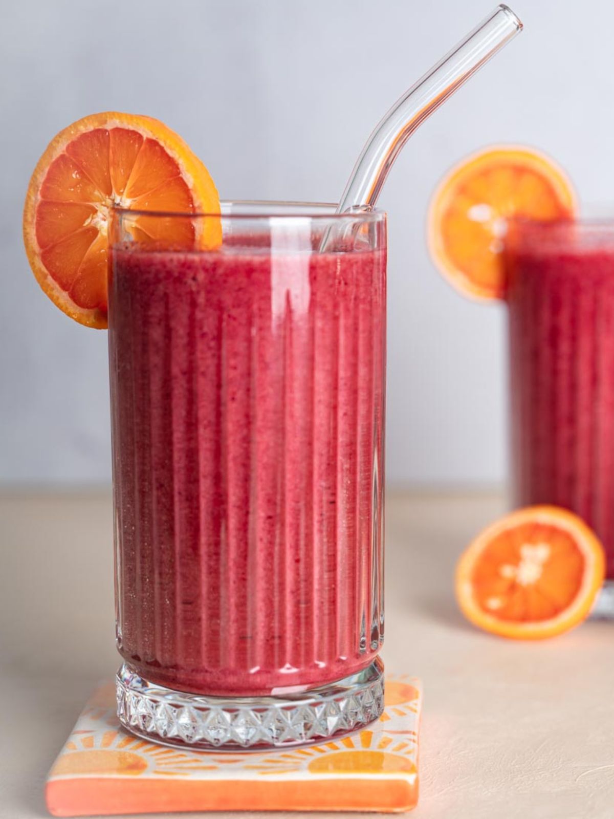 Homemade Healthy Berry Rhubarb Smoothie | The Addy Bean