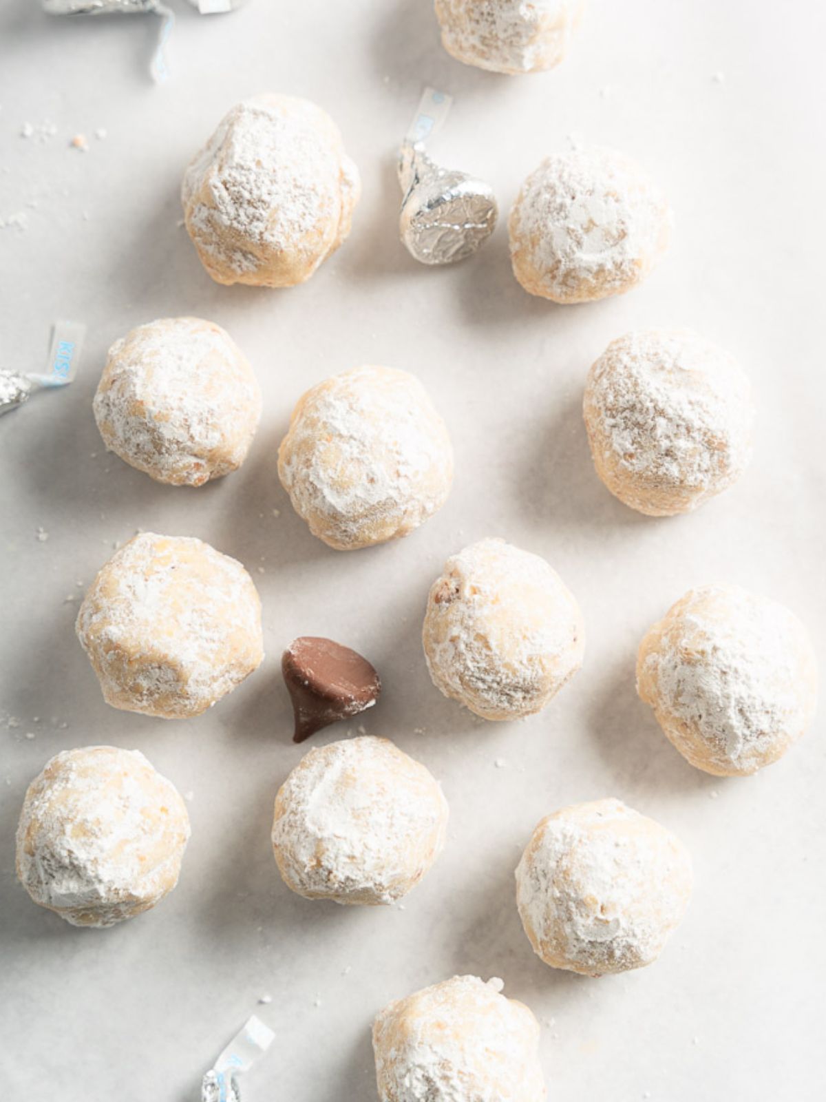 Snowball Cookies: Nut Free and Filled with Chocolate | The Addy Bean